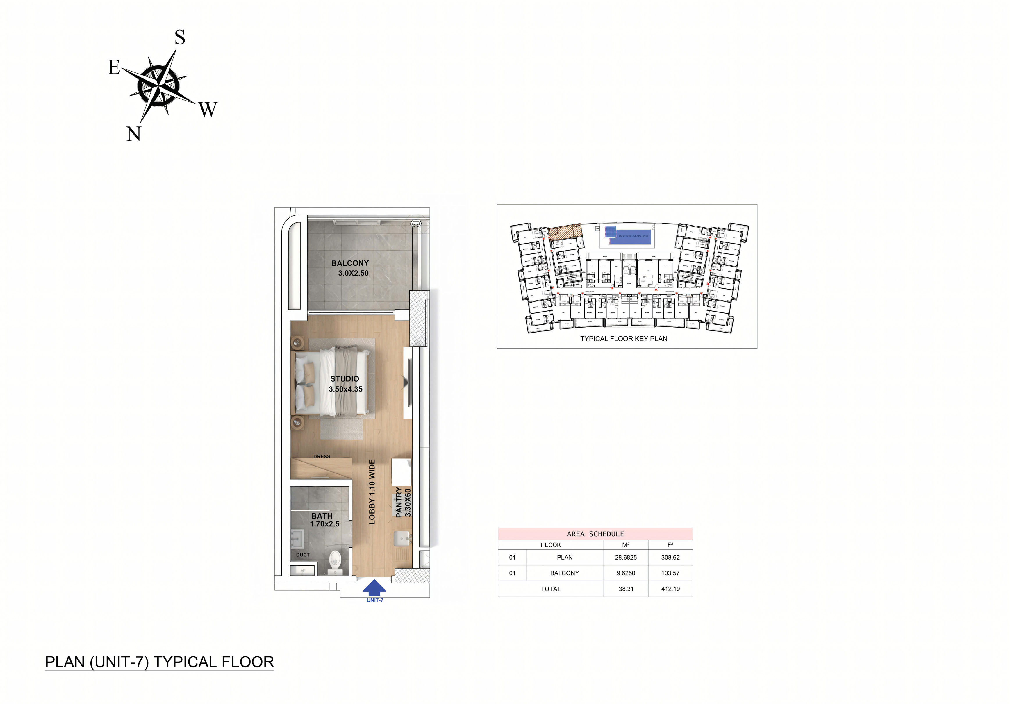 Studio floor plan RR Grand